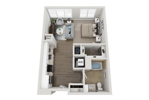 Studio A Floorplan